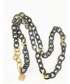 Ashley Pittman Mini Mara Link Necklace Dark Horn