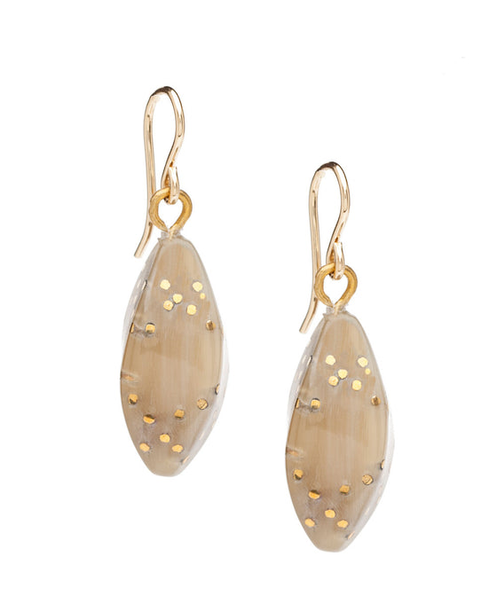 Ashley Pittman Mizizi Earring Light Horn