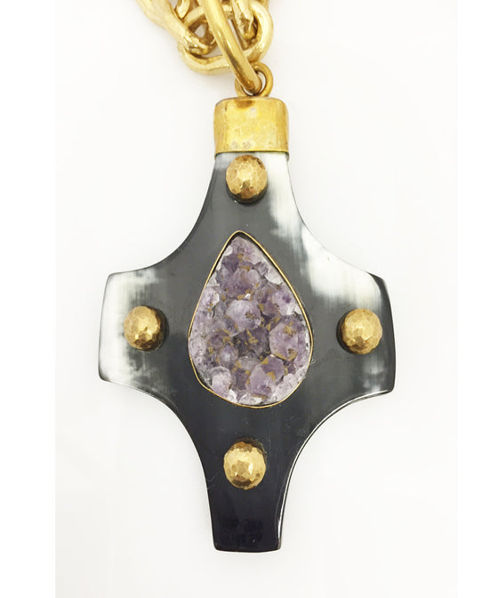 Ashley Pittman Kasha Pendant Dark Horn