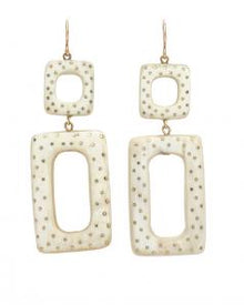  Ashley Pittman Kariri Earring, Light Horn