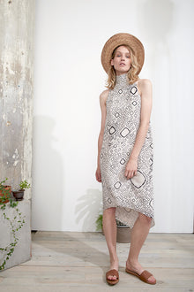  Laura Siegel Bandhani Print Sleeveless Dress