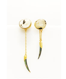  Heather Benjamin Black & White Shell Earrings