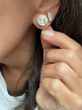  Shana Gulati Diamond Battice Stud Earring gold found at Patricia in Southern Pines, NC