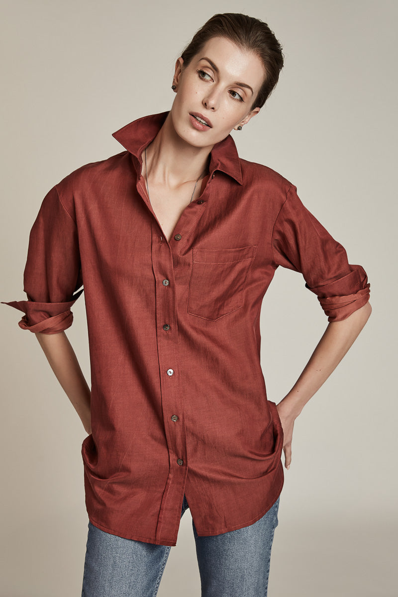 Harshman Byron Shirt Marsala
