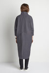 Emerson Fry Cocoon Coat Charcoal Linen