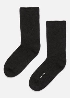 Vince black cashmere short sock found at Patricia in Southern Pines, NC