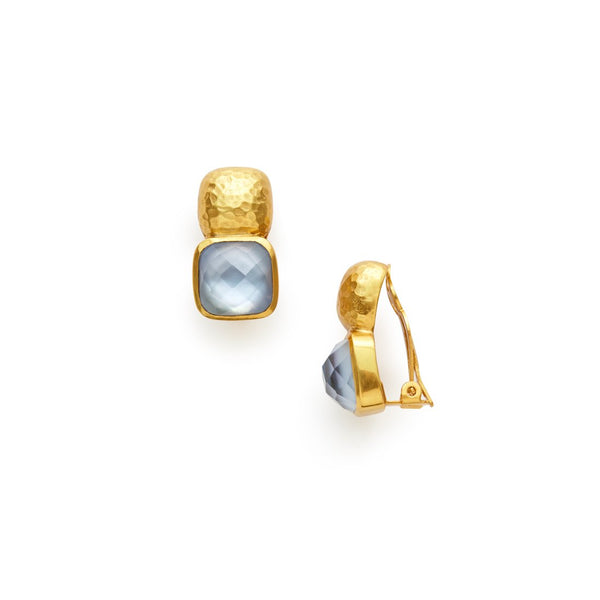 Catalina Earring with Iridescent Chalcedony