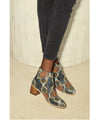 Ceri Hoover Carioca Printed Python  Sydney Boots available at PATRICIA North Hills Raleigh, NC