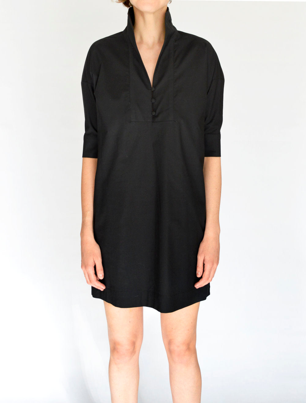 Kallmeyer Mockneck Dress in Black