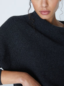  Brochu Walker Dark Charcoal Melange Leith Pullover Sweater
