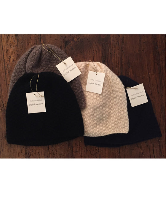 English Weather | Hand Knit Cashmere Hat