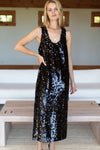 Sequin Scoop Midi Dress