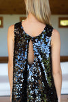Sequin Scoop Midi Dress