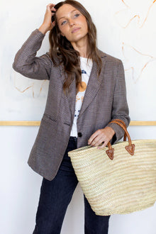  Emerson Fry Houndstooth Linen Dinner Jacket