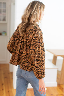  Emerson Fry Emmaline Blouse Leopard Print