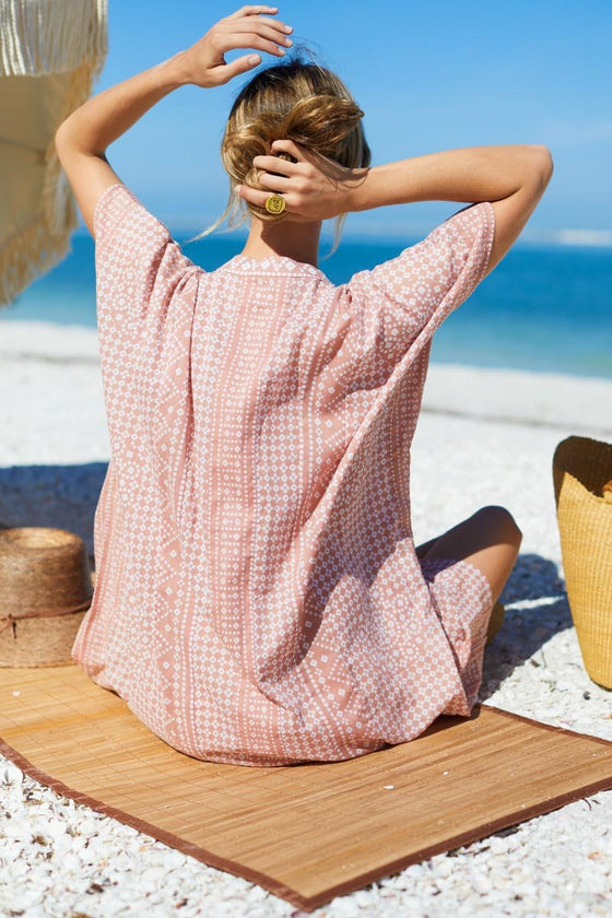 Emerson Fry Short Caftan Muted Clay