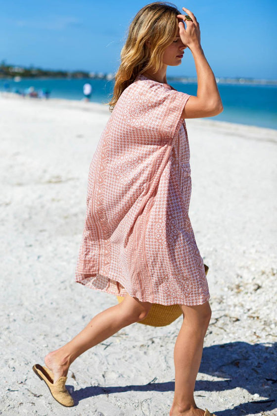 Emerson Fry Short Caftan Muted Clay