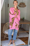 Emerson Fry Fete Layering Kimono Aurora Pink