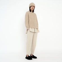 7115 by Szeki Yak Cream Poet Sleeves Sweater