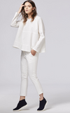 Shosh fitted pant in white