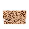  Clare V. Hair-on Jaguar Foldover Clutch