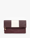 Clare V Foldover Patchwork Clutch w/Tabs