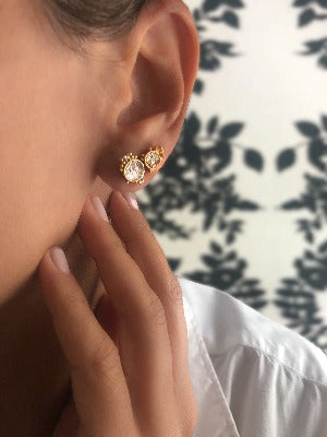 Shana Galati Diamond Frida Stud Earring Gold found at Patricia in Southern Pines, NC