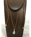 26mm Single Grey Baroque Pearl on Leather