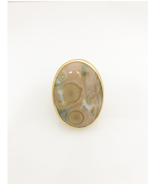 Heather Benjamin | Handmade Ocean Jasper Oval Ring