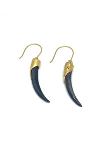  Heather Benjamin Black Lip Classic Shard Drop Earring Single