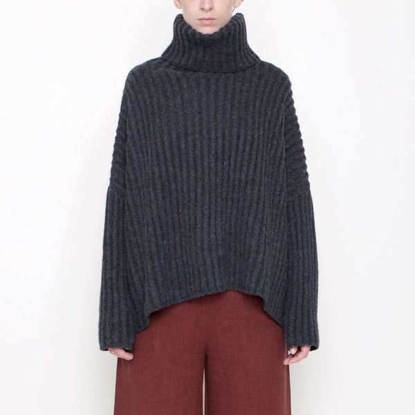 Soft, Ribbed, Cropped Merino Wool Turtleneck found at PATRICIA in Southern Pines, NC