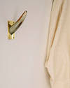 Brass and horn wall hooks