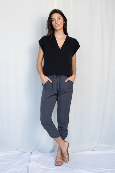 Natalie Busby Iron Slim Slouch Pant