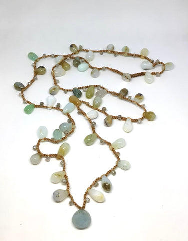 Lena Skadegard Long Opal Necklace