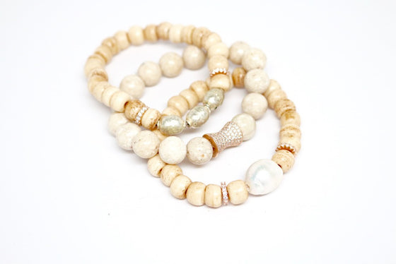 T. Marie Rose Gold Bracelet Stack