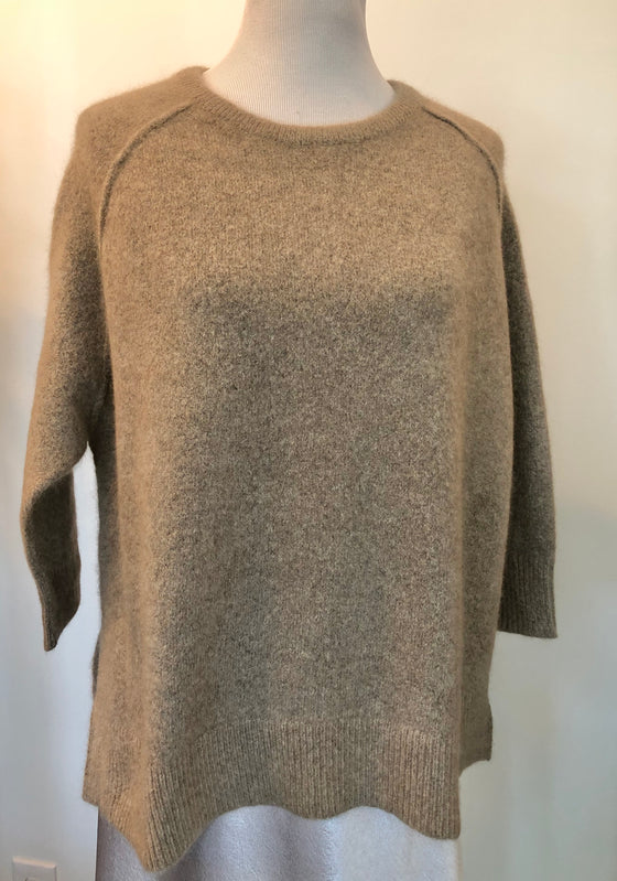 7115 by Szeki Exposed Seams Sweater