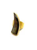 Heather  Benjamin Black Lip Shard Ring