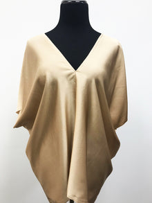  V Top in Silk Charmuse