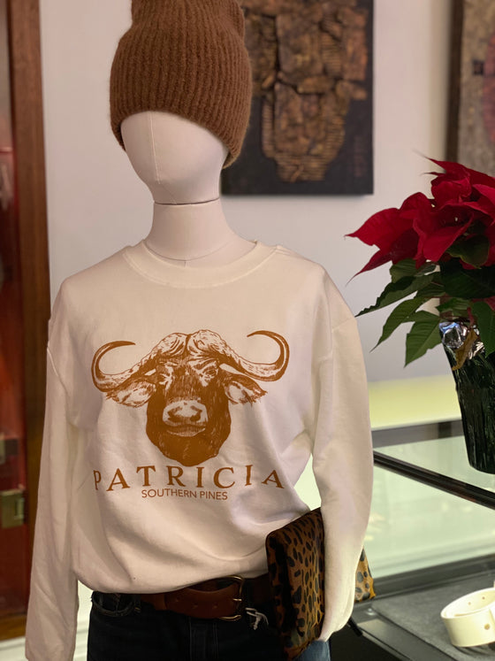 PATRICIA Graphic Sweatshirt White and Terracotta