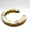 CATHs Beige Laminated Oval Horn Cuff