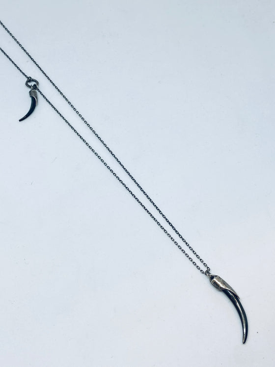 Heather Benjamin Silver necklace with Chard