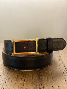  W. Kleinberg Black Pebbled Calf Belt found at PATRICIA in Southern Pines, NC