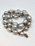 oval freshwater pearl necklace or bracelet