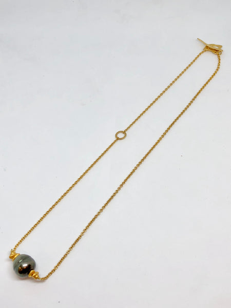 Heather Benjamin Single Pearl Necklace