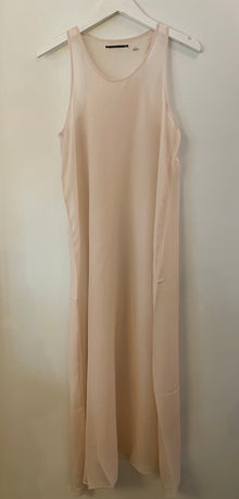  Brazeau Tricot Chiffon Single Sheath Dress Petal