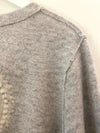Brazeau Tricot Milagro Platinum Cashmere V-Neck Sweater