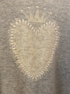 Brazeau Tricot Milagro Platinum Cashmere V-Neck Sweater