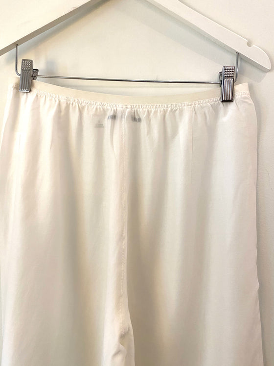 Brazeau Tricot Cotton Silk Palazzo Pant - Cloud