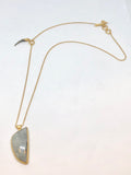 Heather Benjamin Grey Tigers Eye Necklace