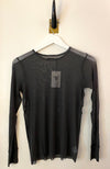 Brazeau Tricot Silk Tulle T - Coal